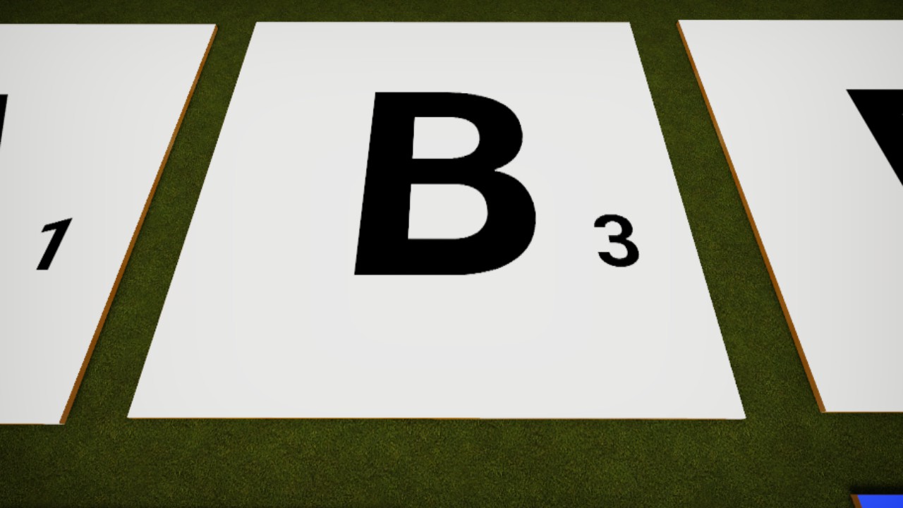 Scrabble White B Tile
