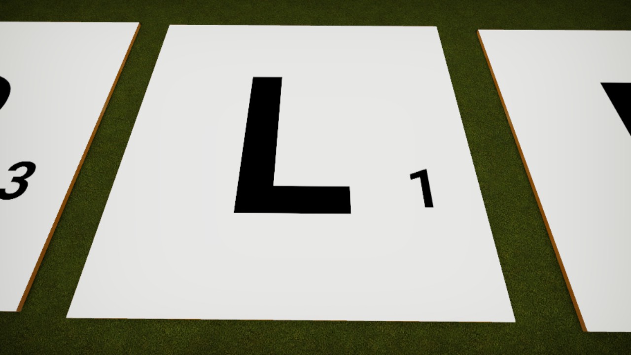 Scrabble White L Tile