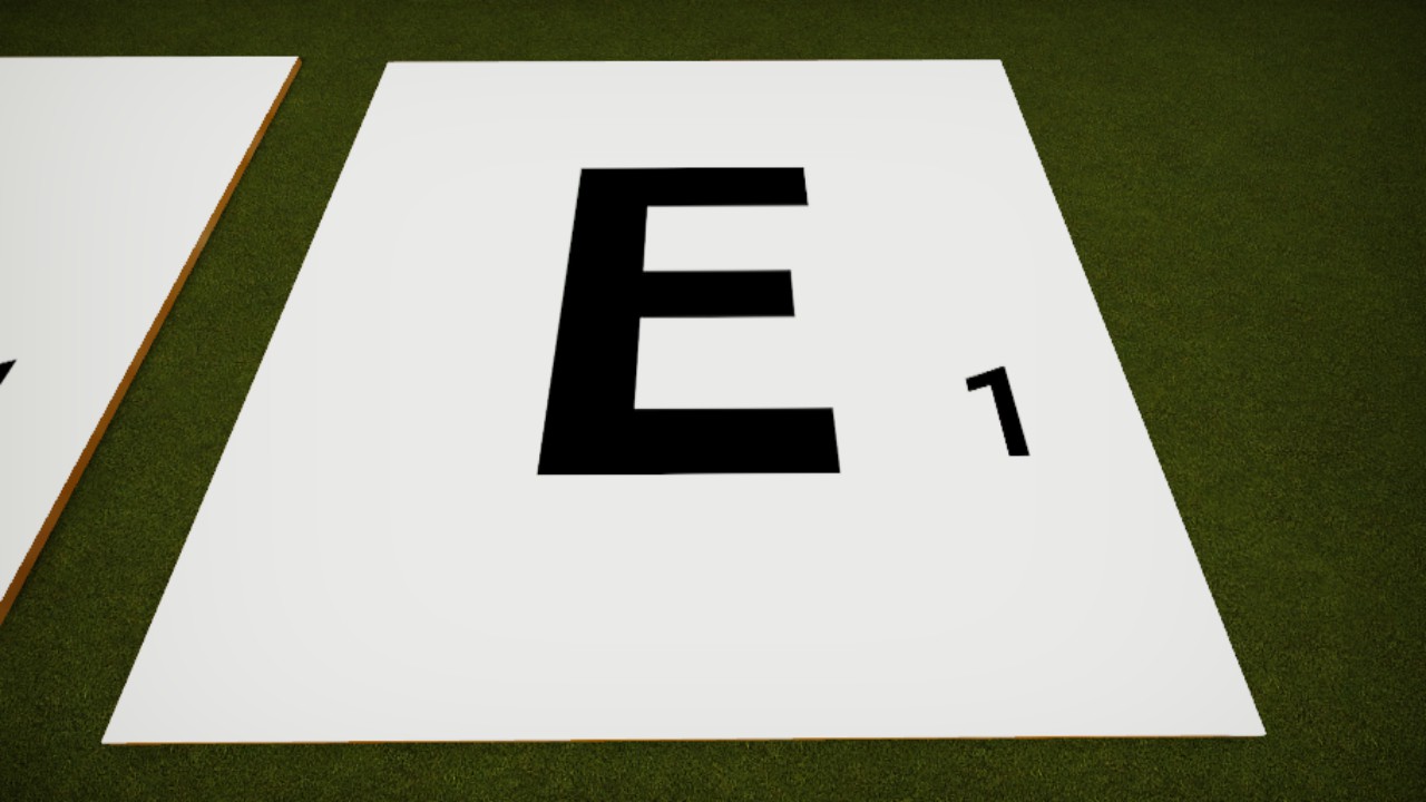 Scrabble White E Tile