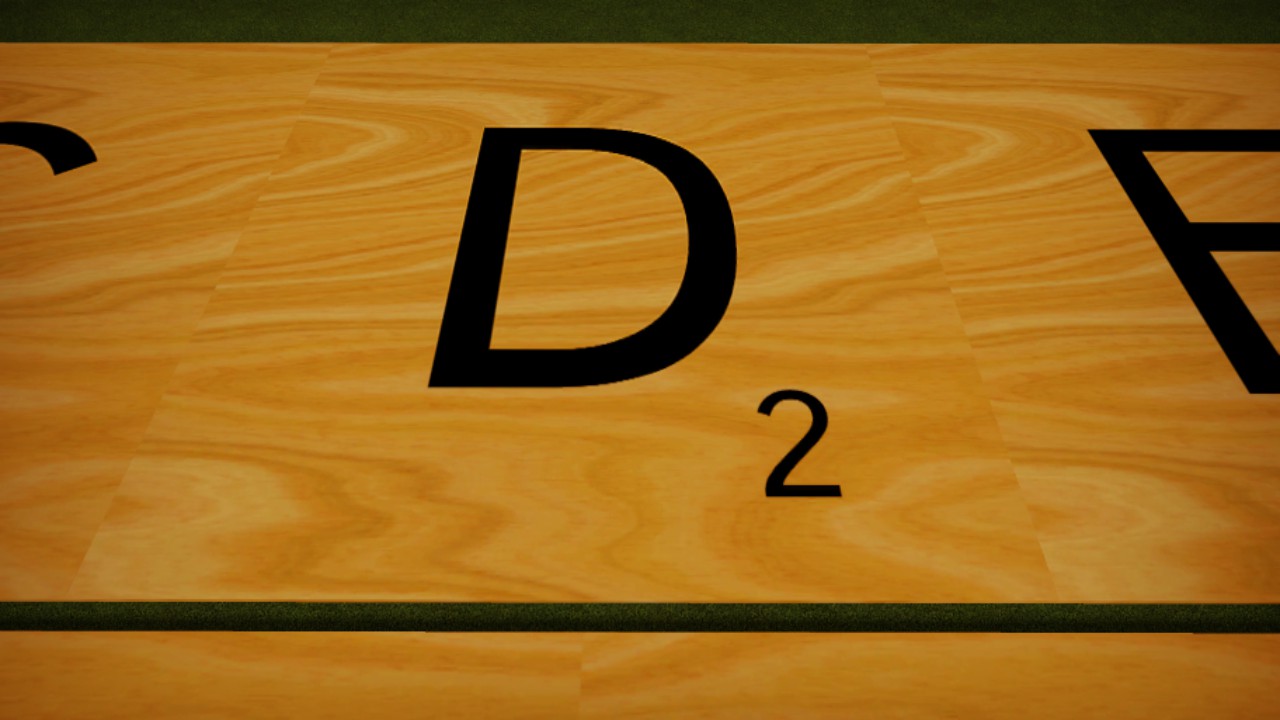 Scrabble Tile Wood D Simple Placement