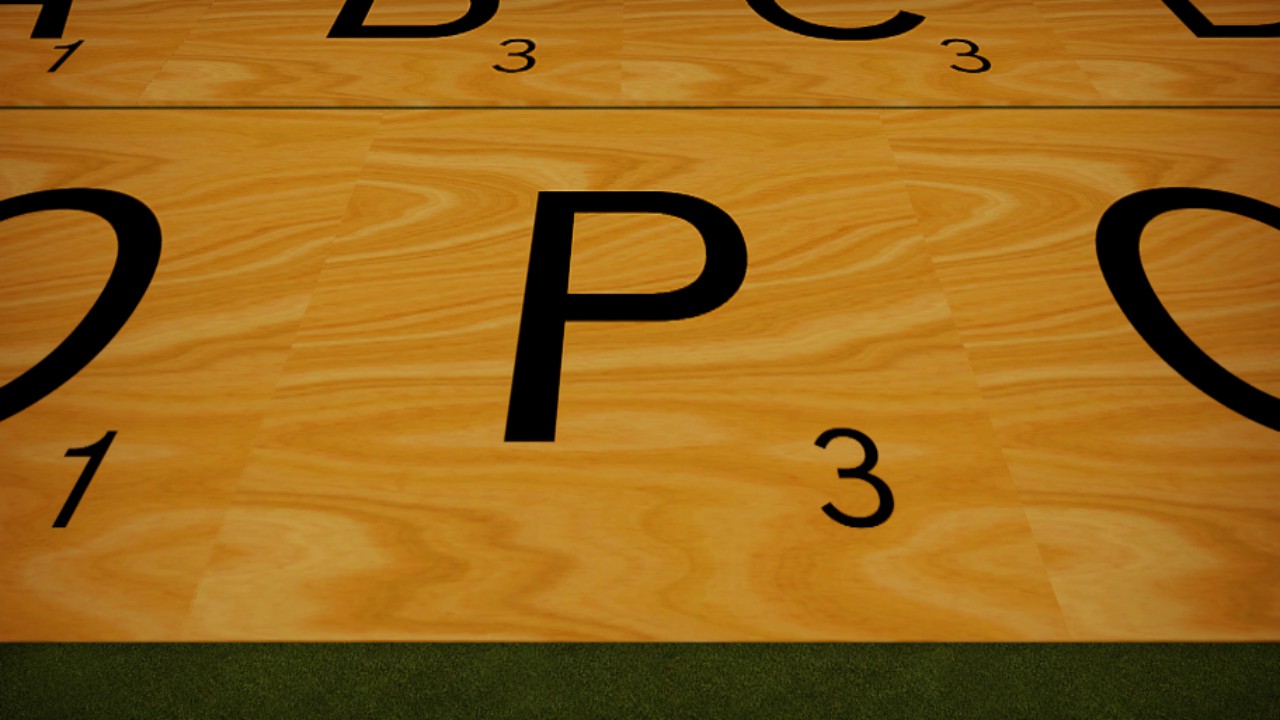 Scrabble Tile Wood P Simple Placement
