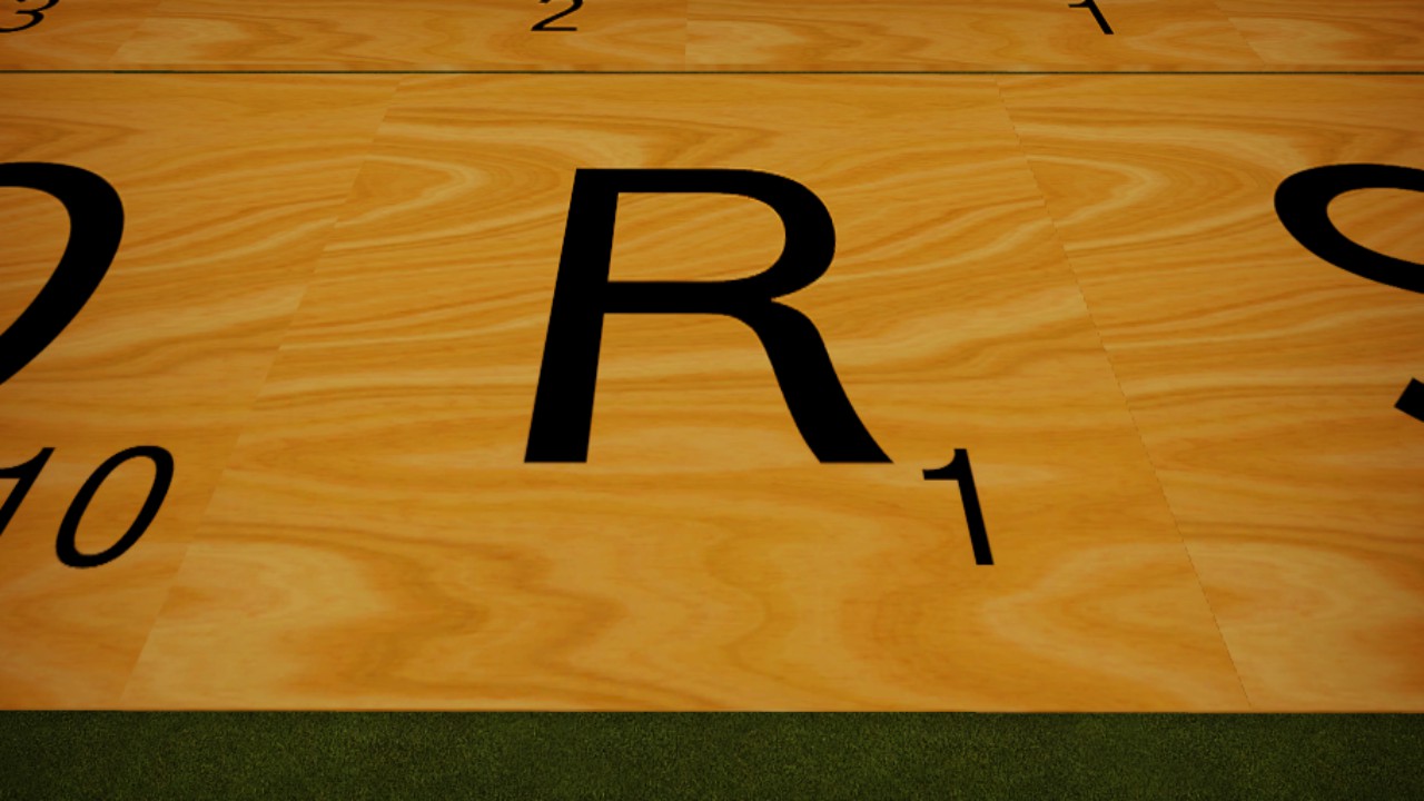 Scrabble Tile Wood R Simple Placement