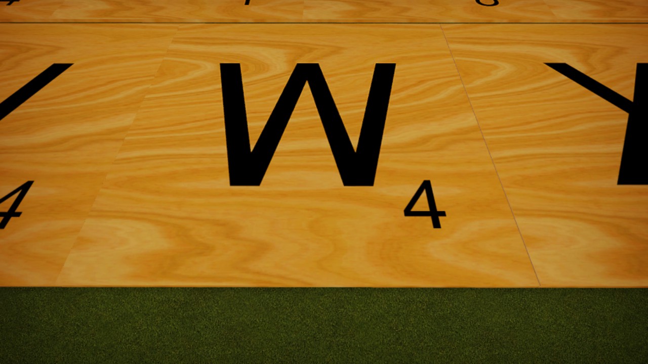 Scrabble Tile Wood W Simple Placement