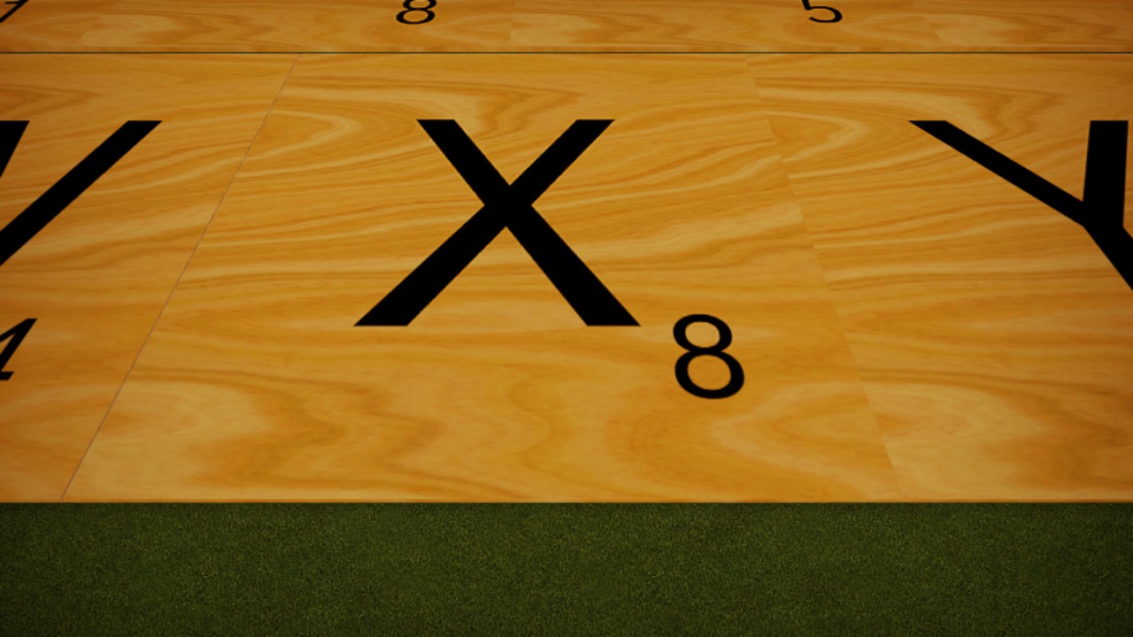 Scrabble Tile Wood X Simple Placement
