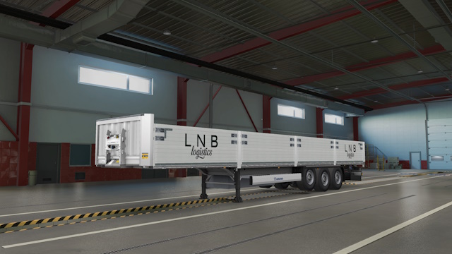 L.N.B Logistics Krone Profi Liner Building Trailer Skin