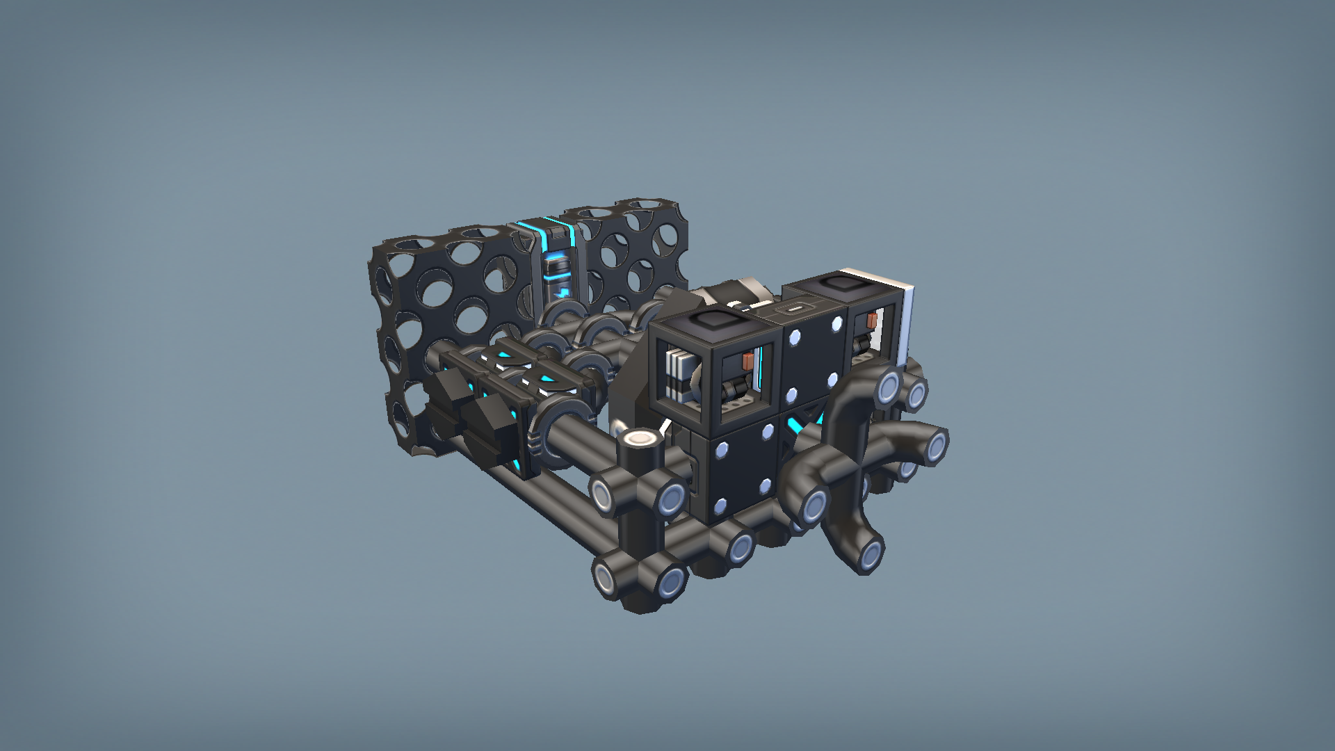 four-piston opposed engine