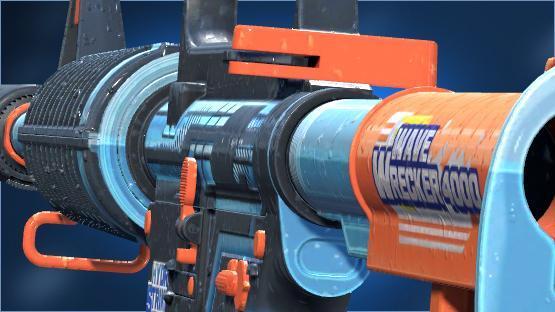 M4a1-S | Hydro Strike | Gray - Orange Stock (Reworked PBR)