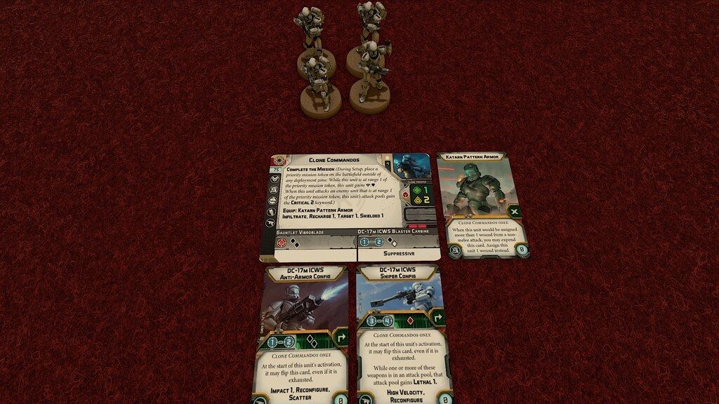 Star Wars Legion - Clone Commandos [With upgrades]