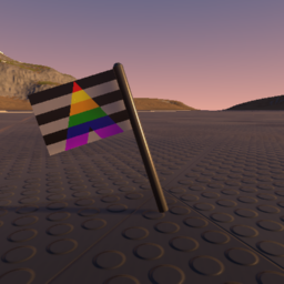 straight ally flag