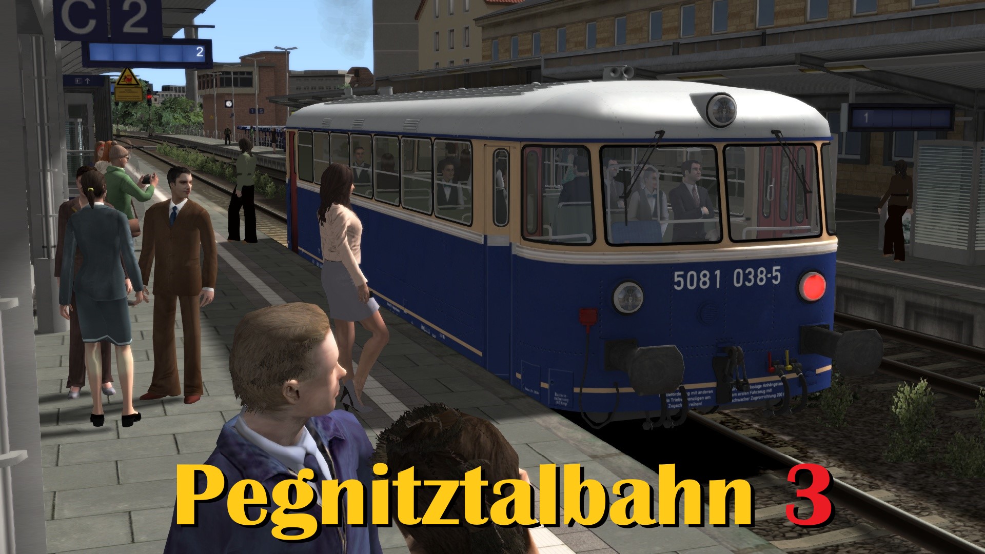 N.S1163 Pegnitztalbahn - Year 2020 Tourist OBB 5081 at Bayreuth to Creuben