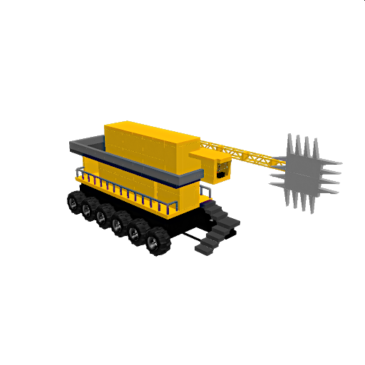 Gold cube industrial Heavy miner fix railings