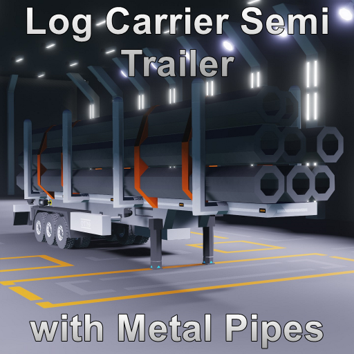 Log Carrier Semi Trailer with Metal Pipes