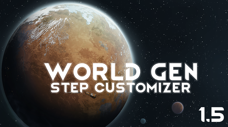 World Generation Step Customizer mod preview for RimWorld