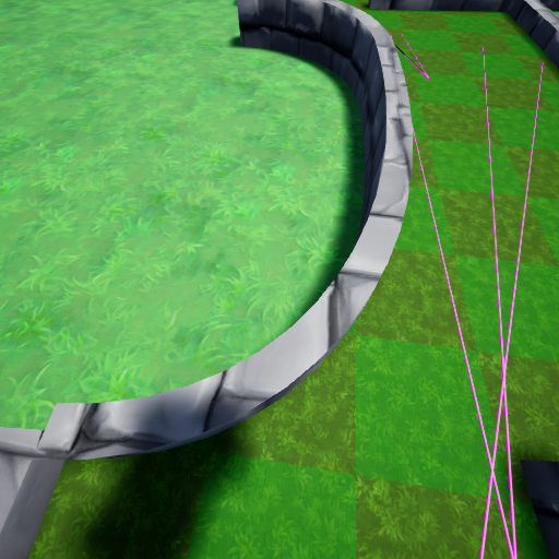 5 hole map, simple minigolf