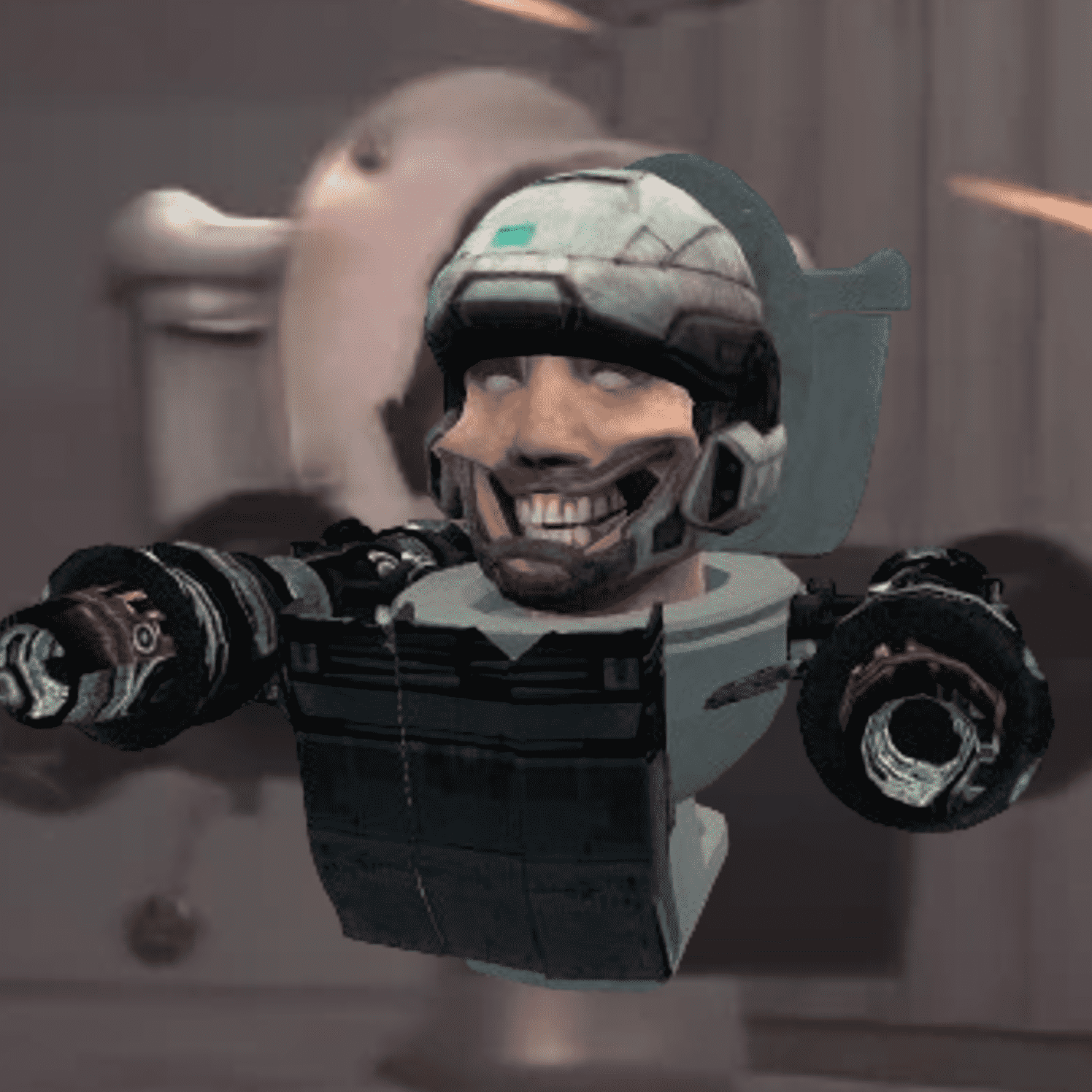 Skibidi Toilet Laser Soldier