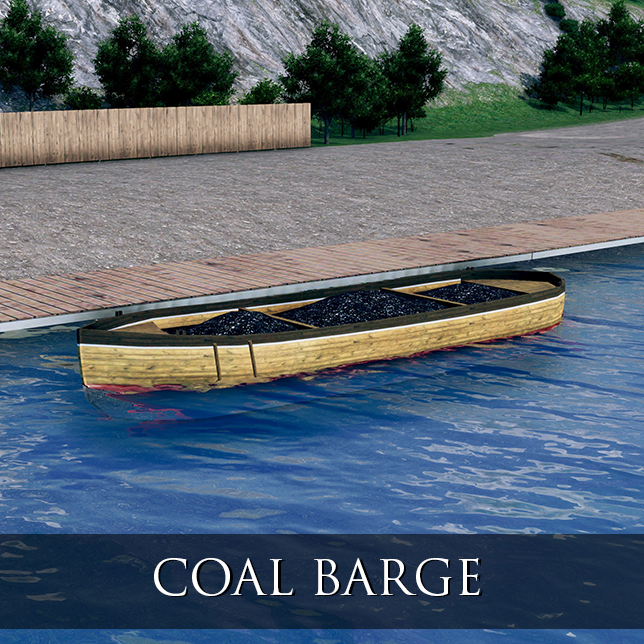 Coal barge