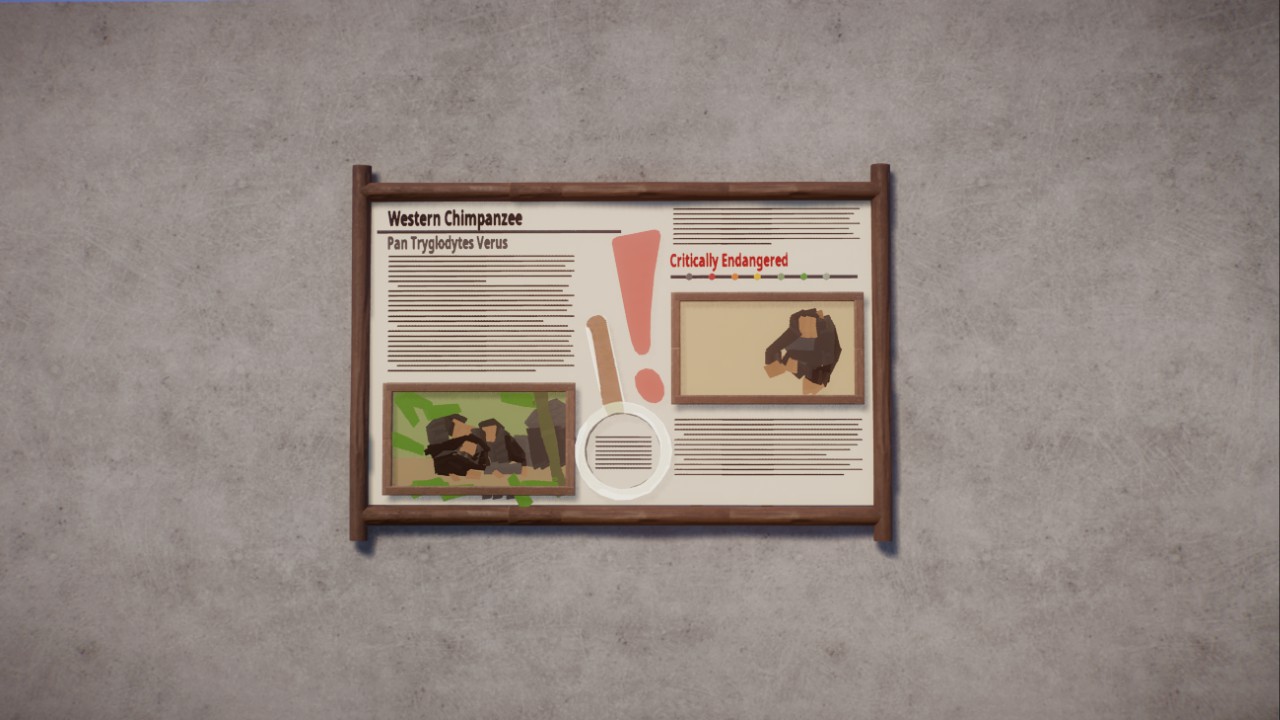 Education board: Chimpanzee