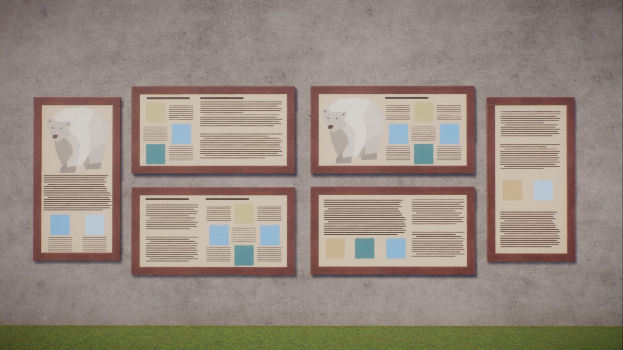 Education board: Polar bear