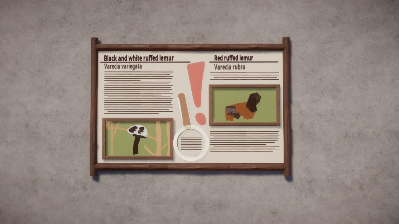 Education board: Ruffed Lemurs