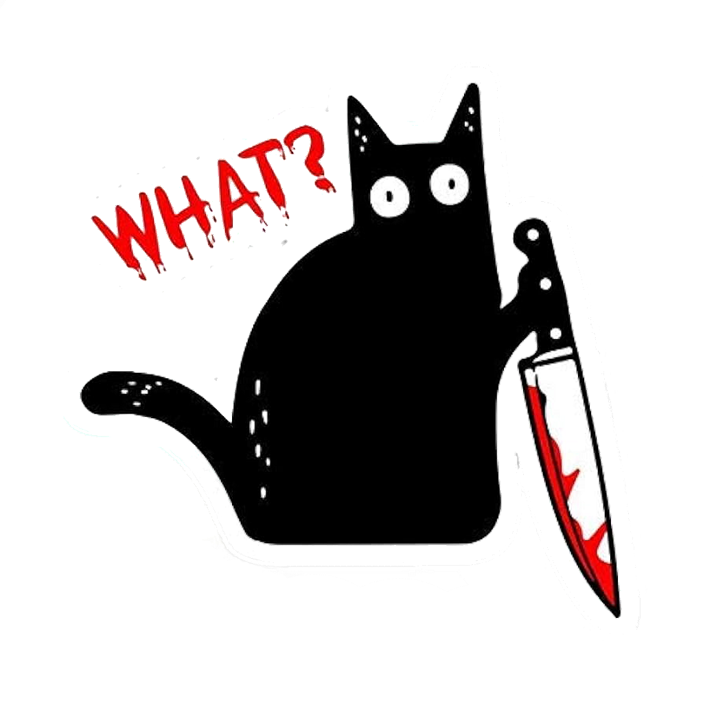 Totally Stable Cat Sticker