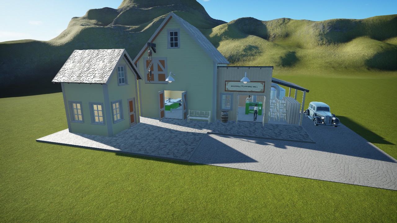 Smal Sawmill Factory.