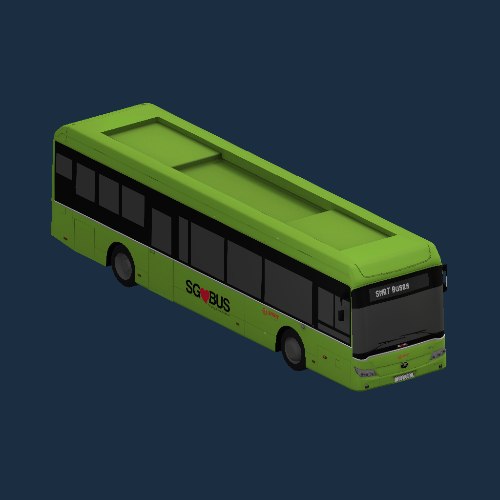 SMRT Buses Lush Green Yutong E12