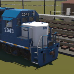 Full Engine Internals - EMD GP38-2 Locomotive BNSF Smurf 2043