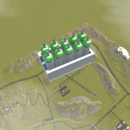 A lot of oxygen cylinders