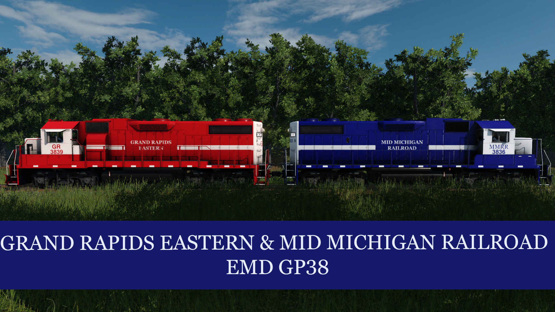 Grand Rapids Eastern Railroad & Mid-Michigan Railroad EMD GP38