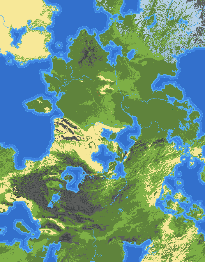 斯缇娅大陆 a fantasy map 11x14