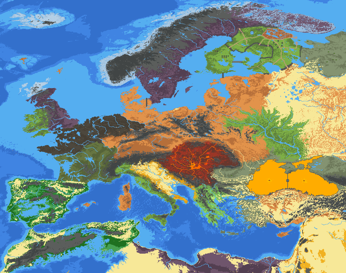 混乱的欧洲choas Europe 19x15