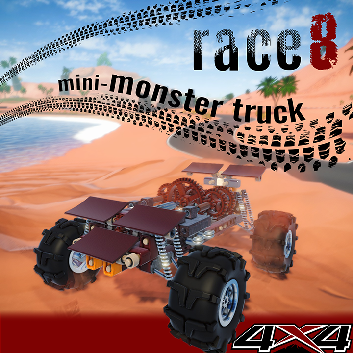 Mini Monster Truck "Race 8" fun to drive