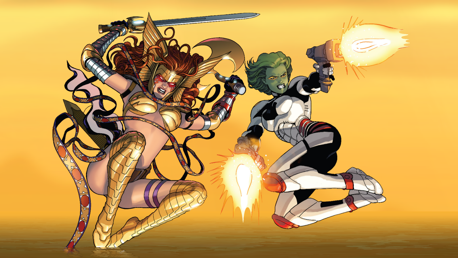 Angela and Gamora