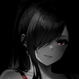 erza scarlet dark background / colored 4K (4 versions)