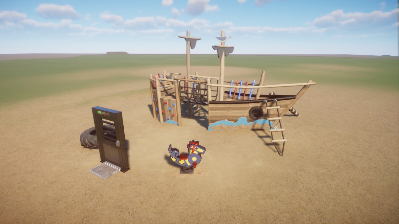 boat themed playground