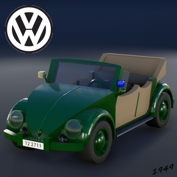1949 Volkswagen Beetle Type 18A Polizei Cabriolet (Police)