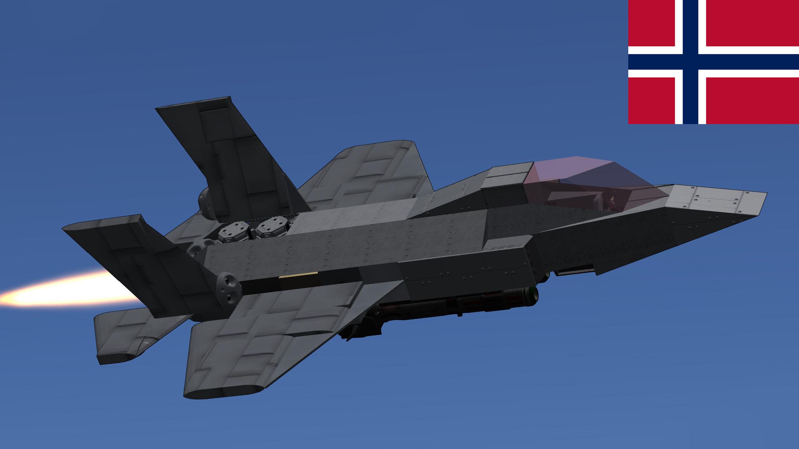 F-35ZN Overlegen Stealth ECM Avskjæringsjager