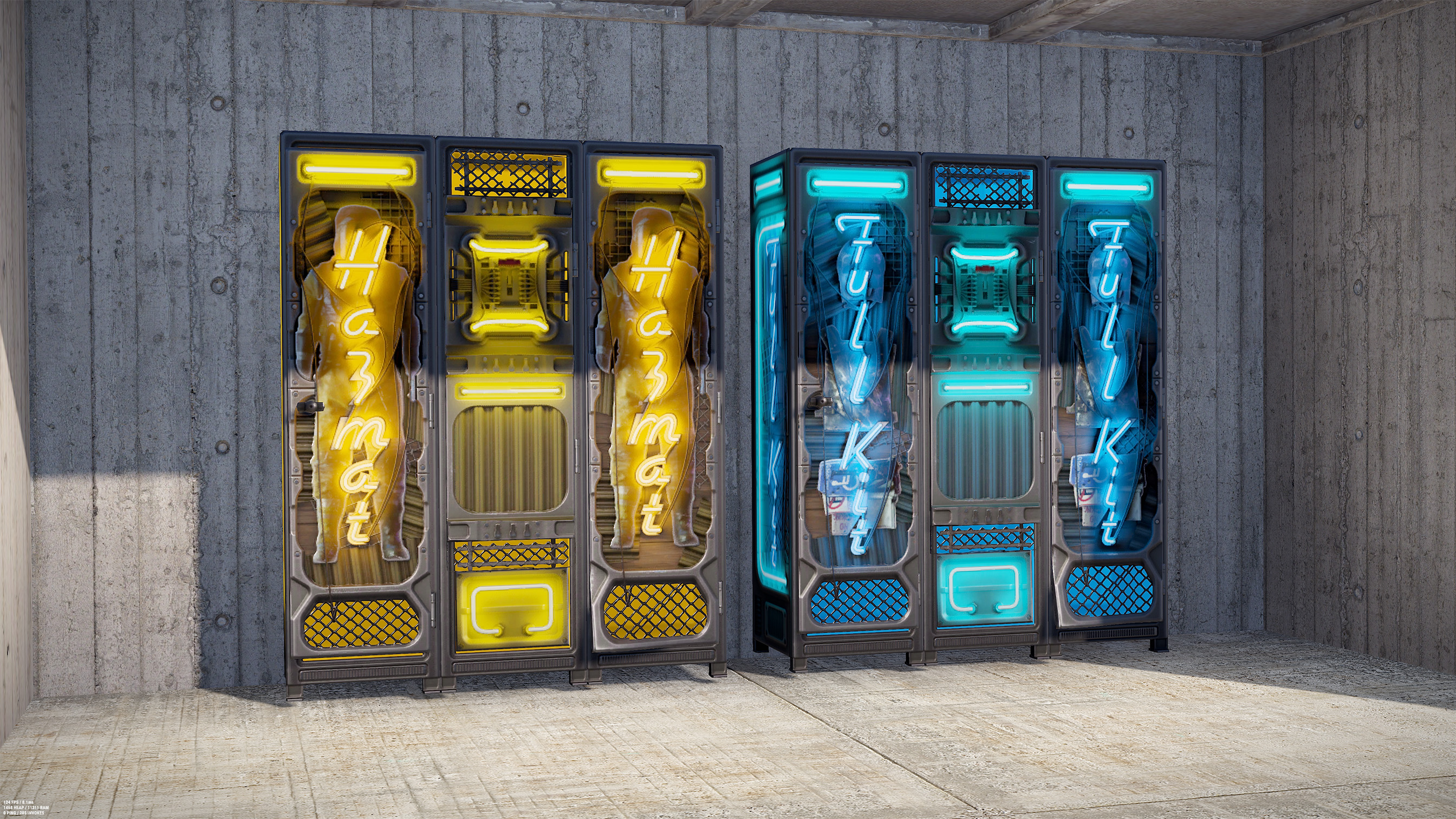 Neon Hazmat Locker