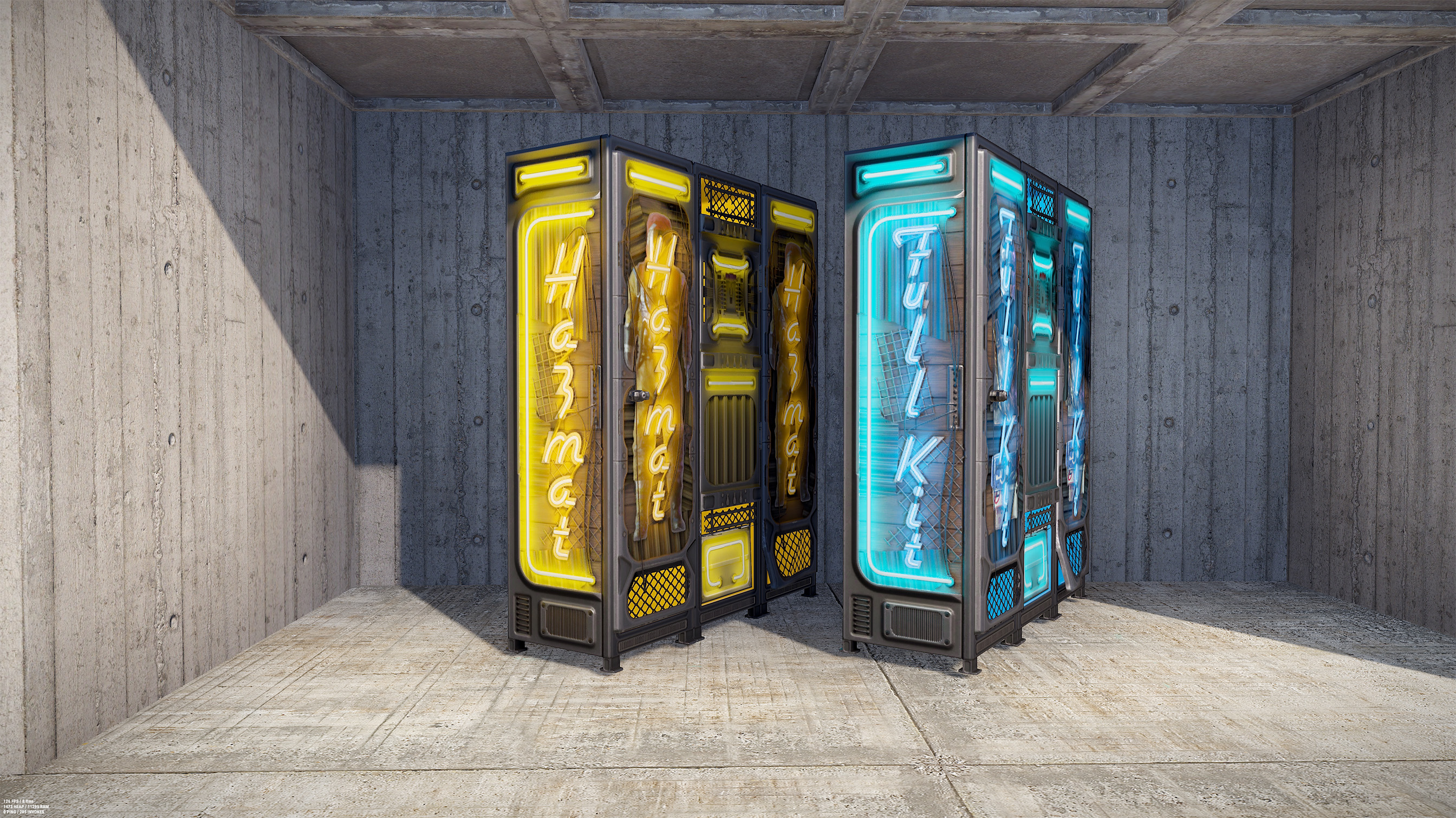 Neon Hazmat Locker