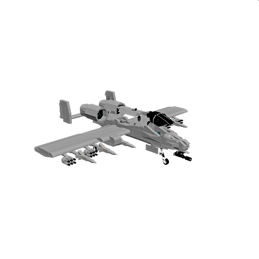 A-10 Thunderbolt + tinytim rockets + AIM 9b