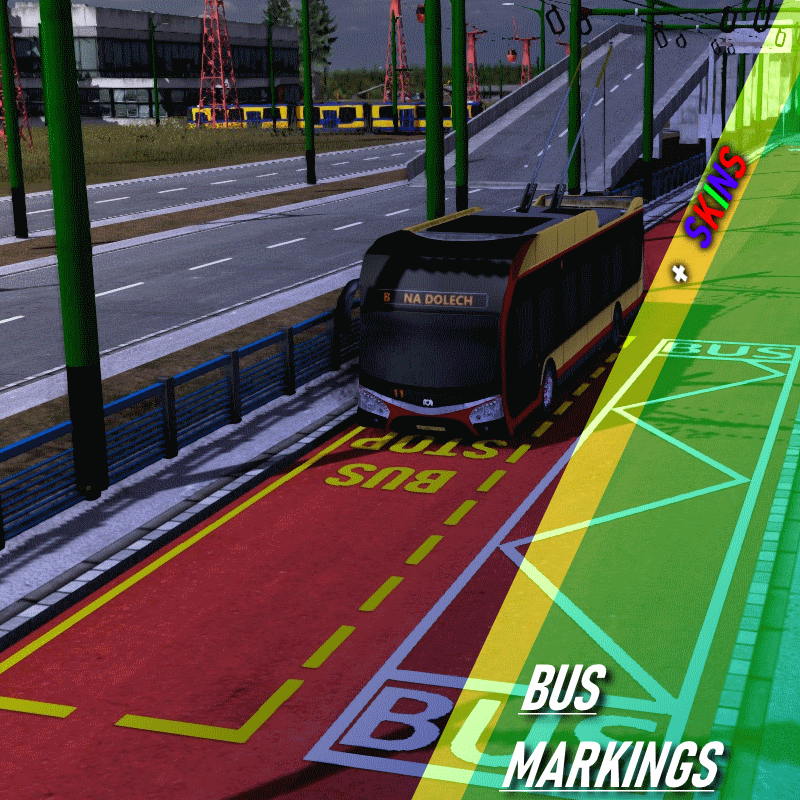 Bus markings skin pack