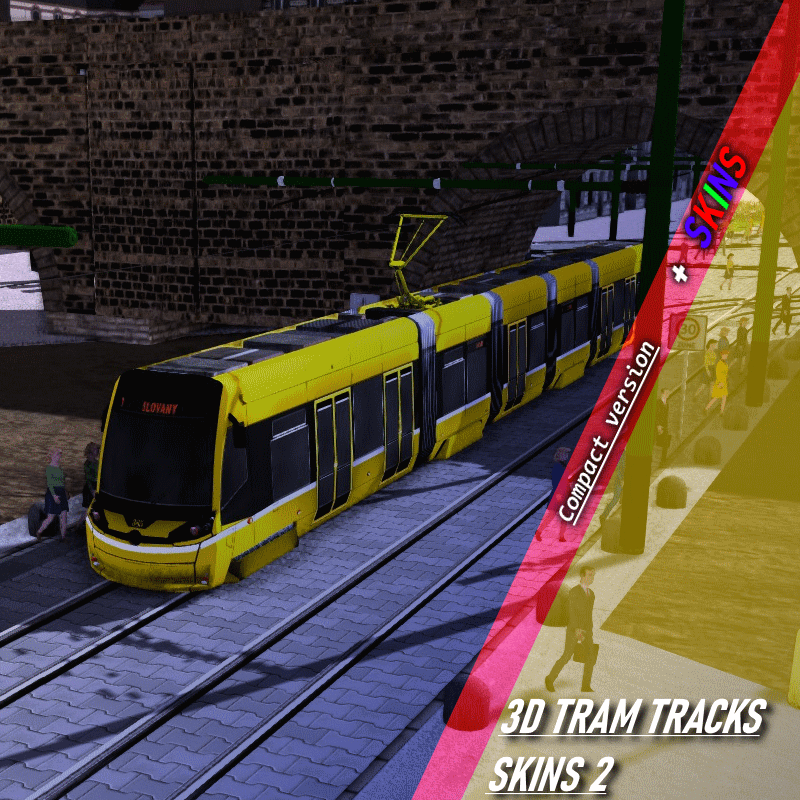 3D Tram Tracks Compact Skins 2