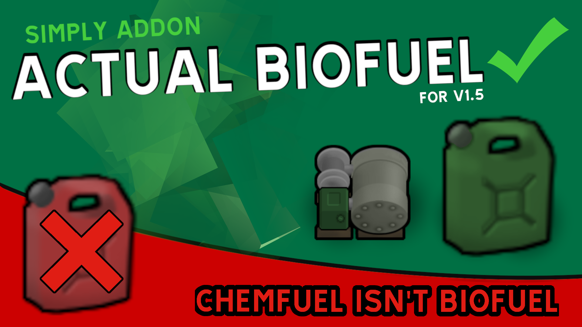 Actual Biofuel (Chemfuel isn't Biofuel)