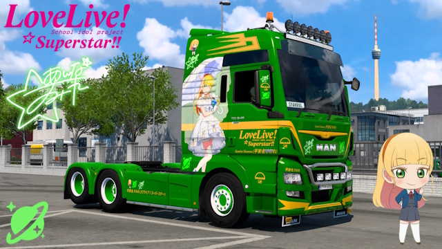 MAN TGX Euro 6 Sumire Heanna - Love Live! Skin