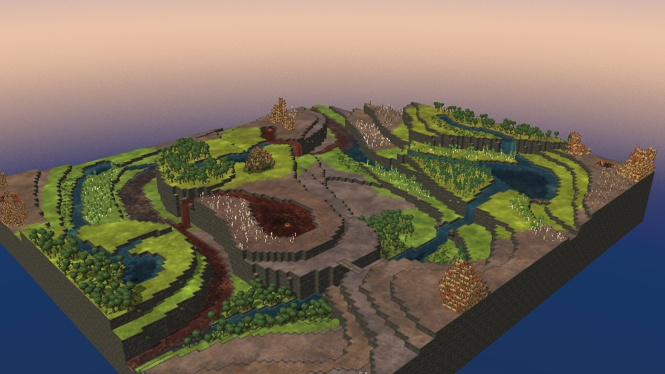 Cascading Plateaus 128x128