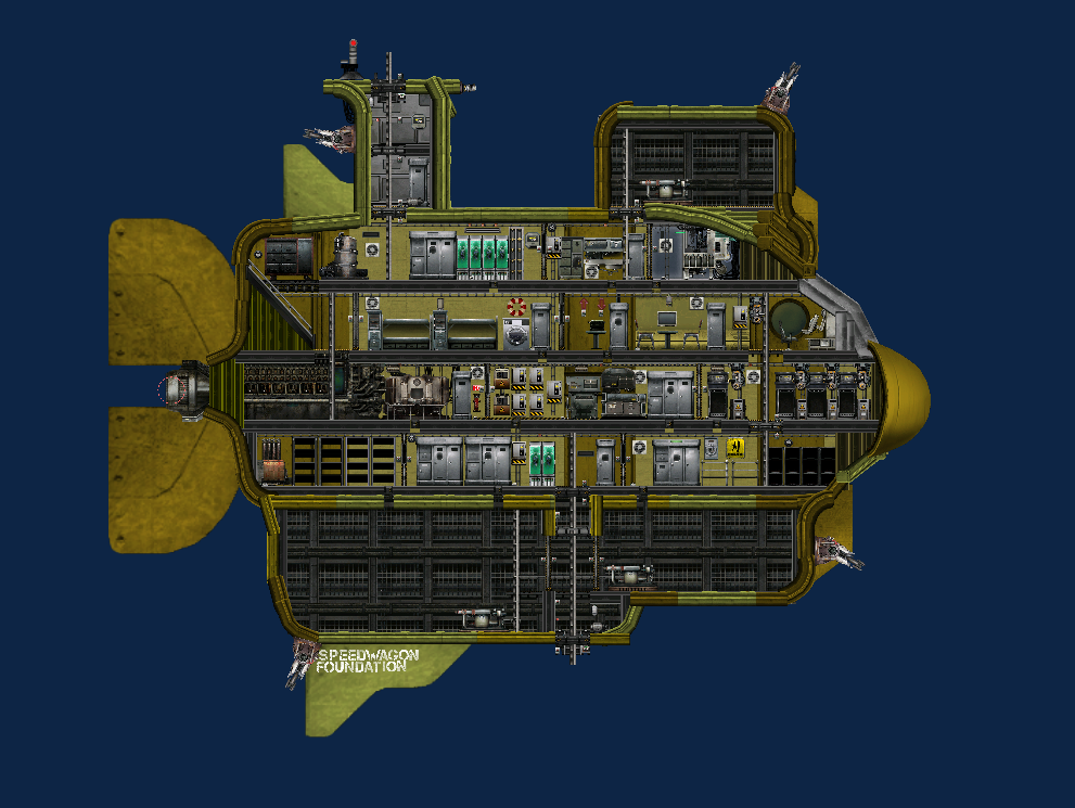 Speedwagon Foundation Sub From Jojo's Bizzare Adventure – Barotrauma Mod