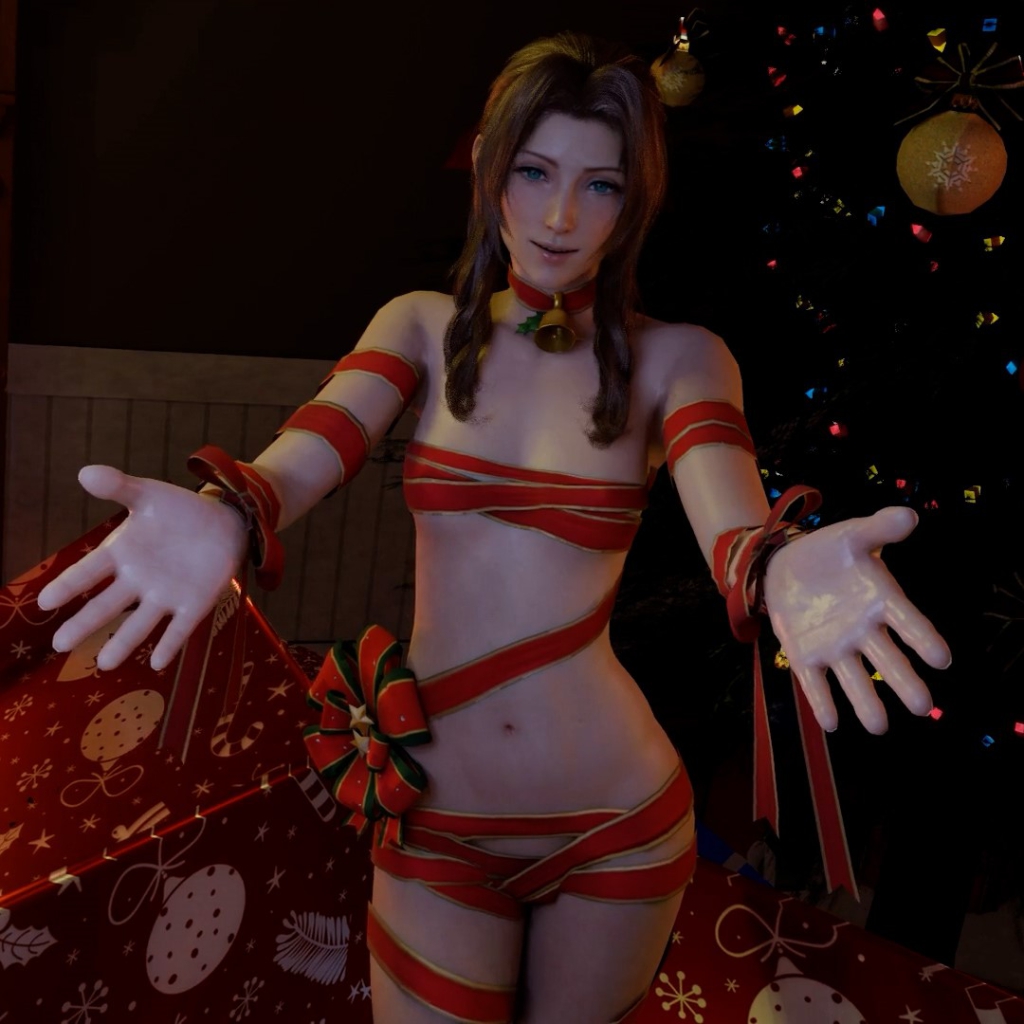 Aerith-爱丽丝-Christmas present-lazyprocrastinator