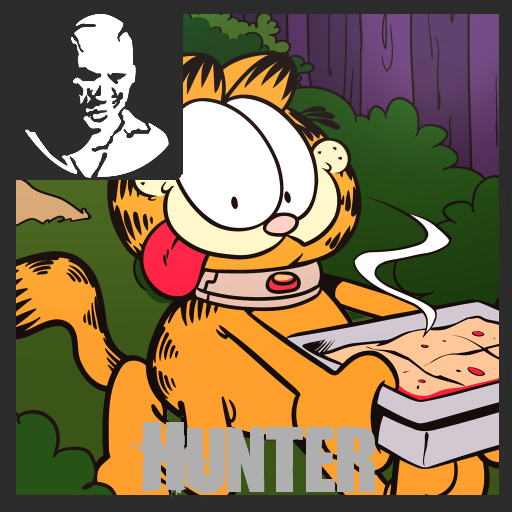 Garfield(garfield's escape) over the hunter