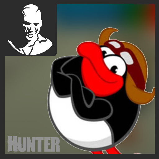 Pin/Пин over hunter