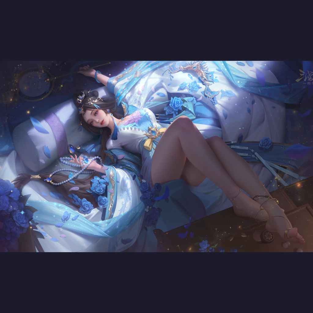 三国杀【卞玥·蓝玫映月】4K preview